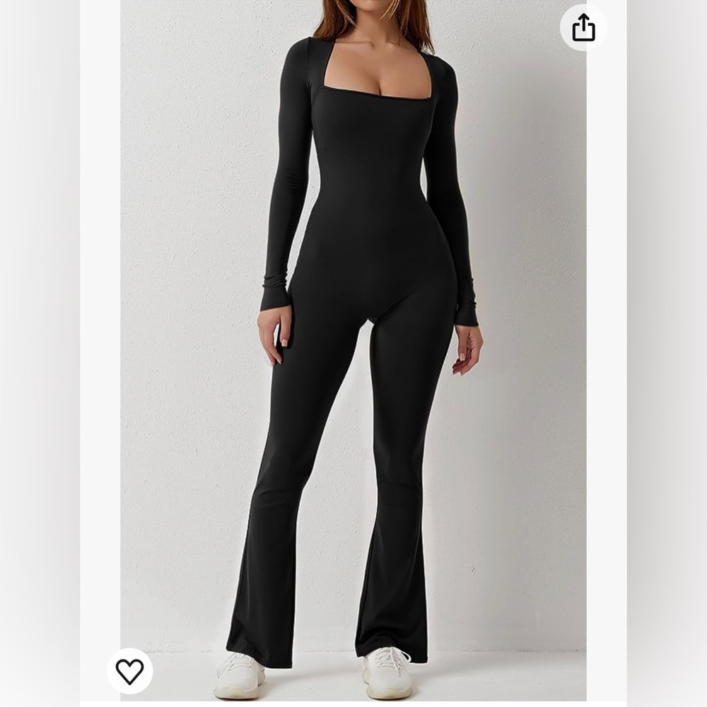 Square neck jumpsuit